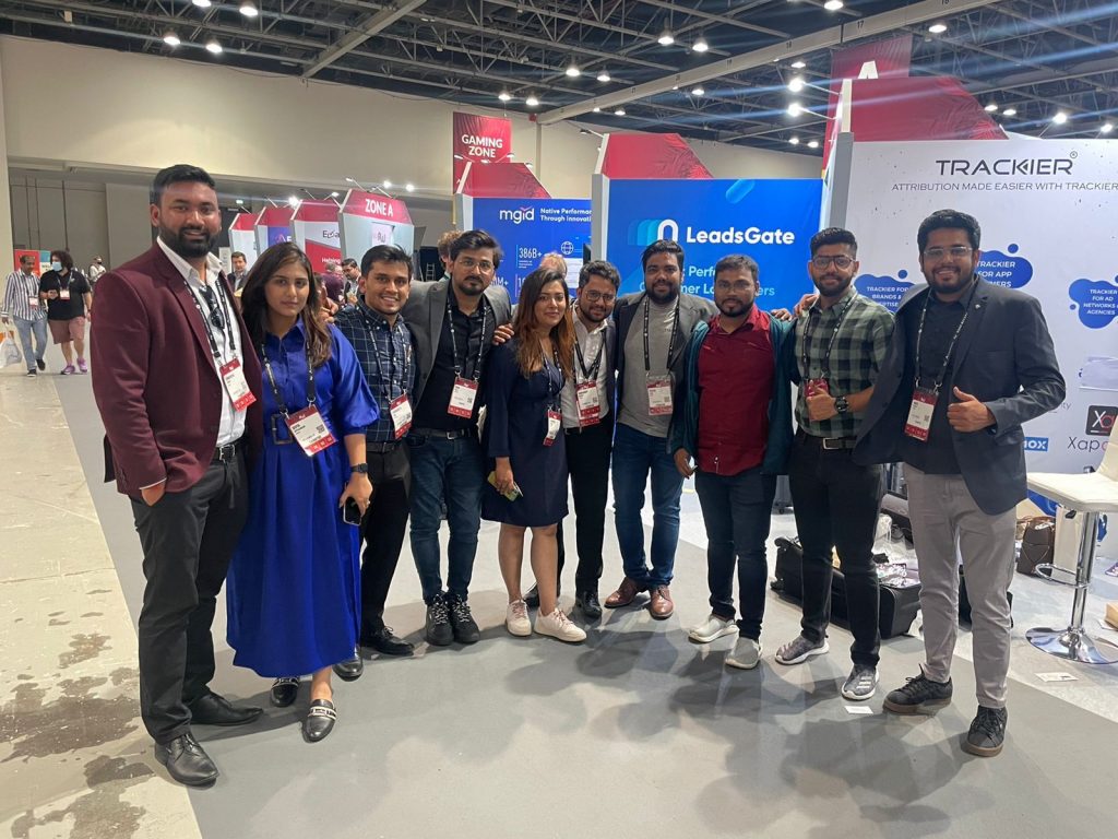 Team Trackier in affiliate world Dubai
