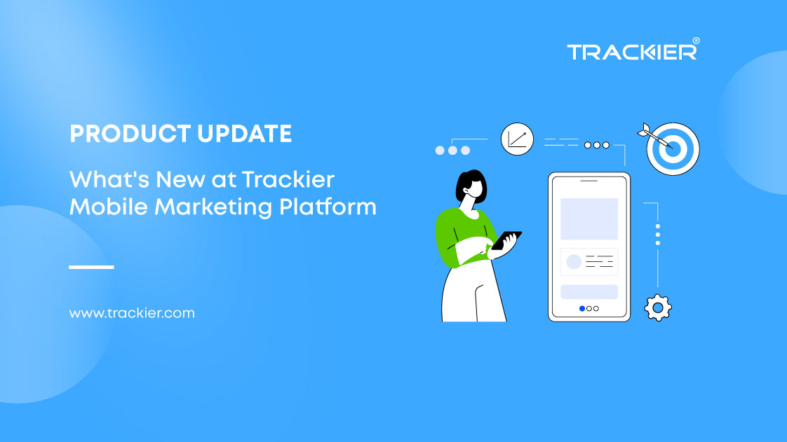 A blog banner for trackier product update blog