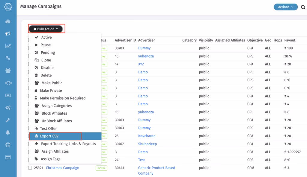 Campaign Access via Secure URL