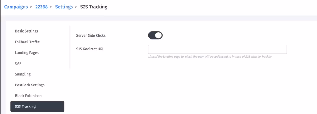 S2S Click Tracking