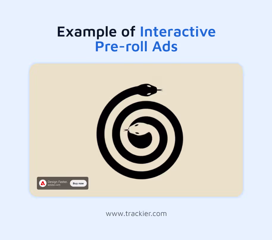 Here's what an interactive pre-roll ad looks like