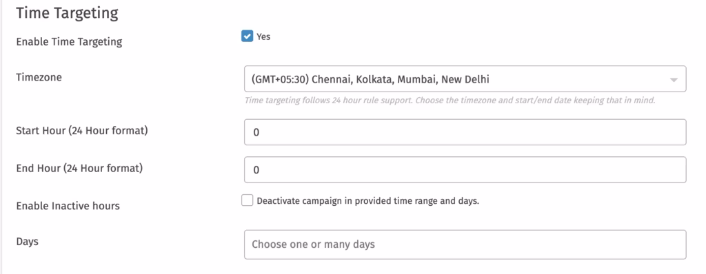 Campaign Setup