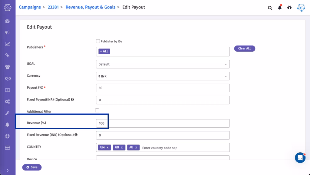 Revenue Share Campaign