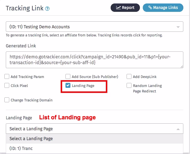 Landing Pages